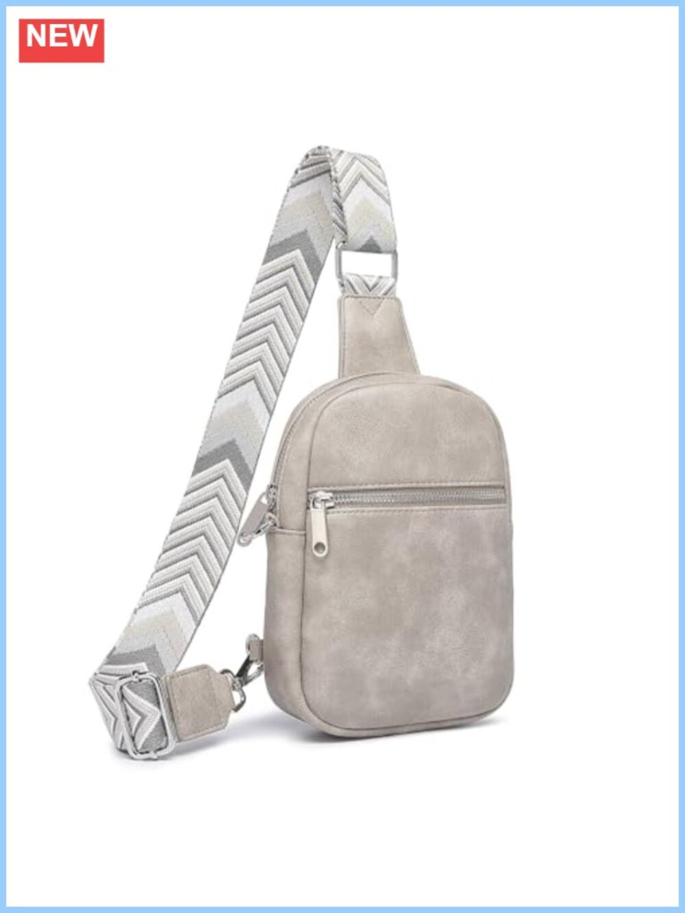 Anti Theft Crossbody Bag Vegan Leather RFID Zipper Lock Sling Mini Travel Purse